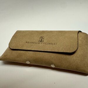 Brunello Cucinelli Beige Envelope Clutch